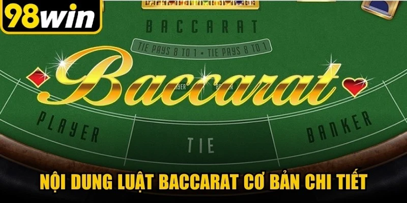 Nội dung luật baccarat cơ bản chi tiết