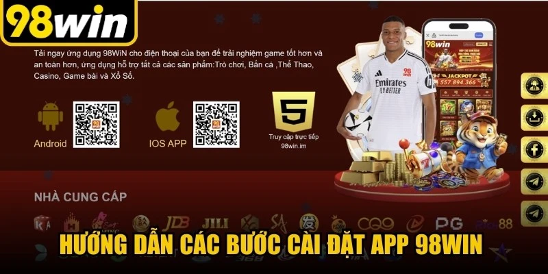 Hướng dẫn các bước cài đặt app 98WIN trên thiết bị hệ điều hành hành IOS